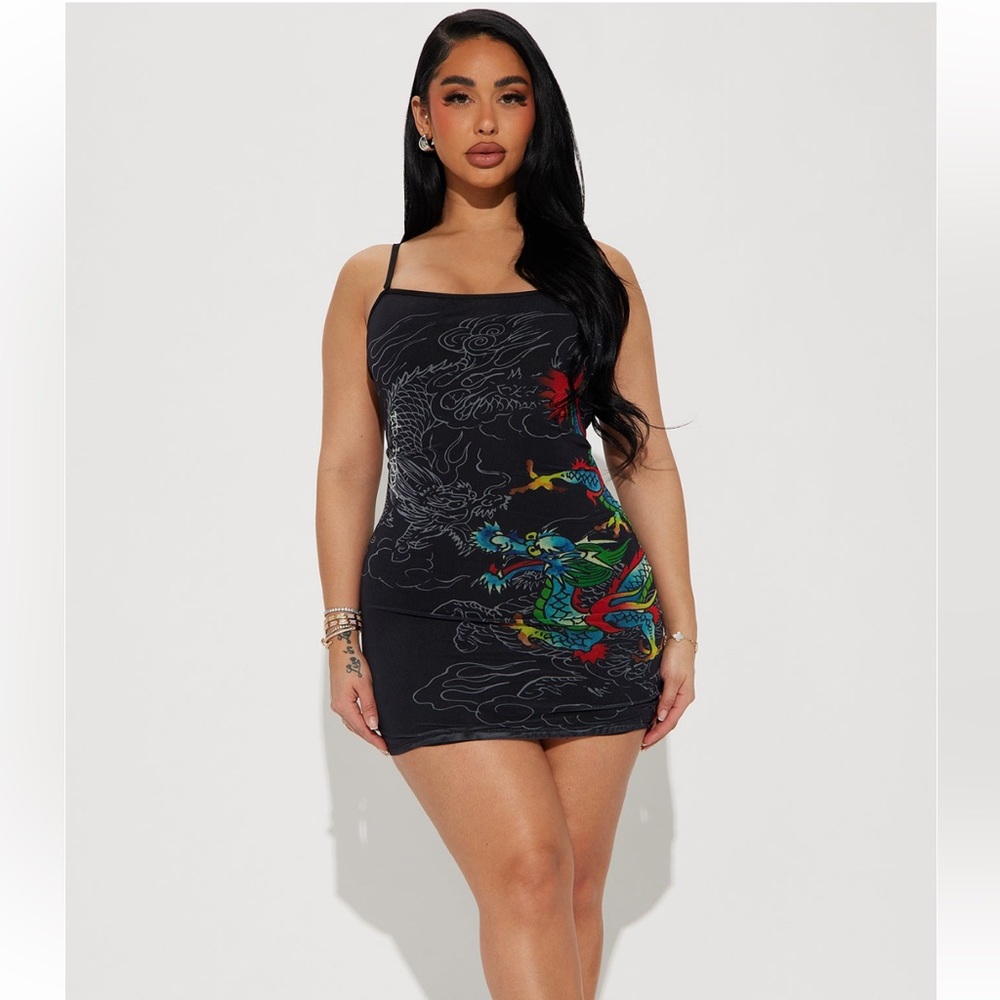 Ed Hardy Dragon Mesh Dress